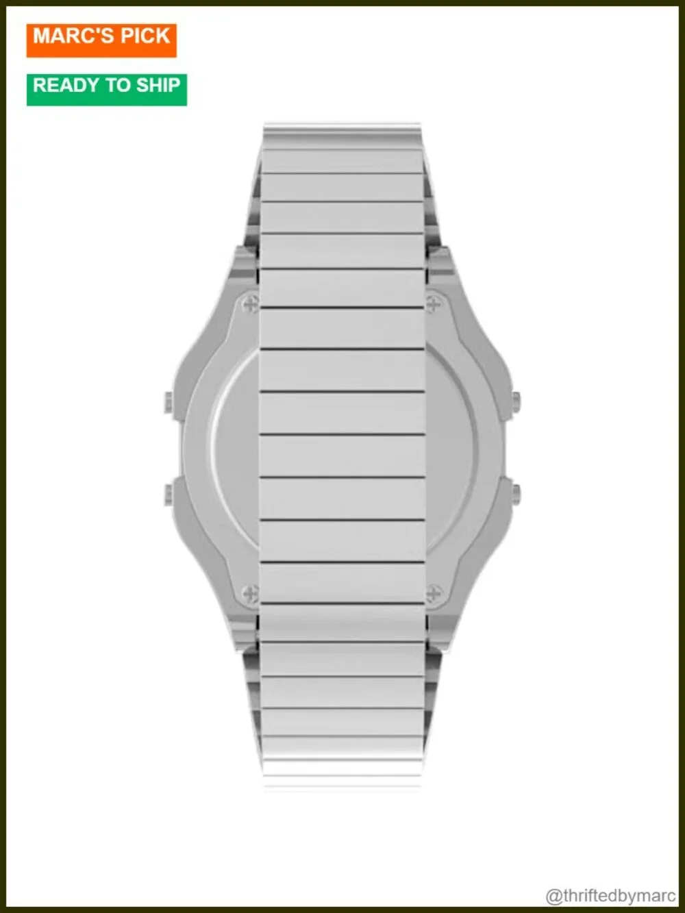 Men's Classic Digital 34mm Watch with Chronograph and INDIGLO